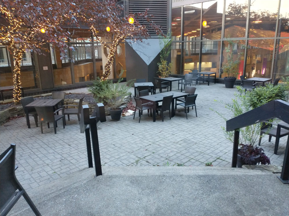 Outside Executive Lounge Area during the day