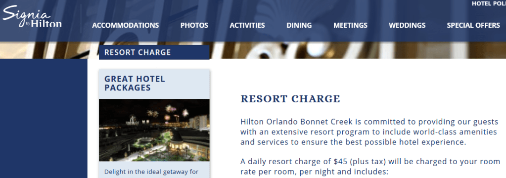 Resort fees, the hidden room&nbsp;charge